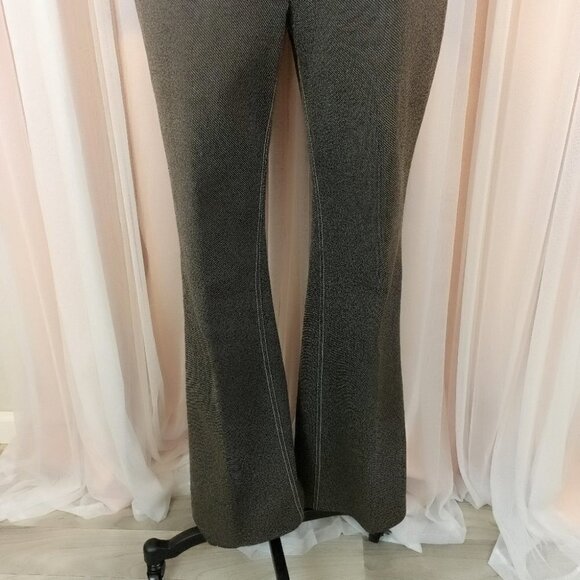 Vintage 70s Unisex Sears Perma Press Brown Bell-bottom Pants size 12 - Picture 4 of 7